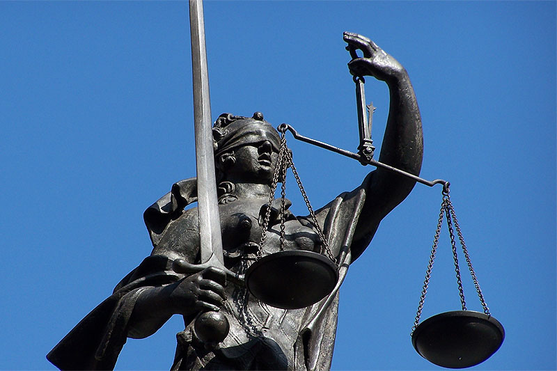 Justitia - Personifikation der strafenden Gerechtigkeit